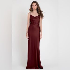 Jenny Yoo Sylvie Dress - dark berry/burgundy - size 4
